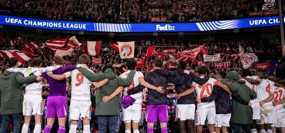 欧冠联赛第4轮积分榜大洗牌！拜仁领跑，巴萨切尔西遭边缘